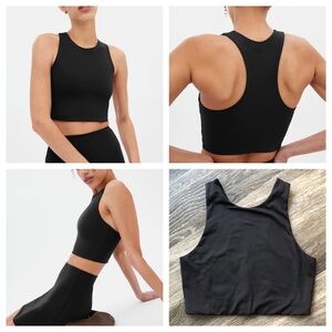 Girlfriend Collective Black Dylan Tank Bra, size large